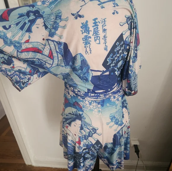 Blackmilk Woman in Blue Slinky Playsuit - Picture 5 of 5